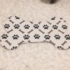 13x20.5 white/brown dog mat